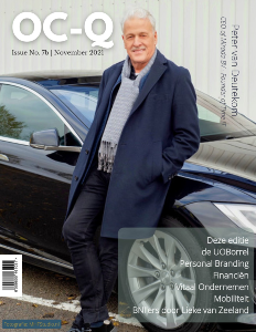 Voorpagina ocq magazine editie november 2021 nummer 7b Peter van Deutekom en zijn Tesla